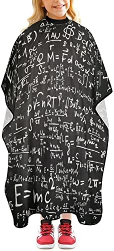 Math Chemistry Physics Equações e Fórmulas Barber Cape Cabelo Profissional Avental Avental Cabelo Corte Corte para meninos