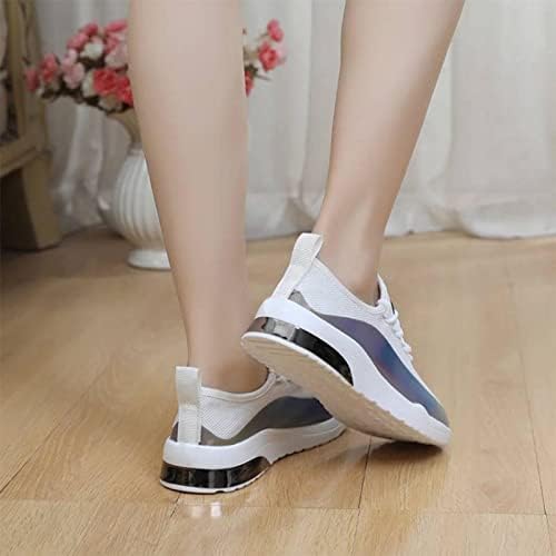 Tênis de malha feminina rbculf moda moda conforto colorido conforto de fundo espesso e lacta não deslizamento Running Sport Casual Shoes