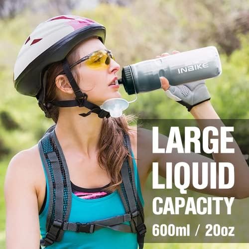 Kevers Isolle Mountain Bike Bike Bottle BPA Free Cycling and Sports Squeeze Bottle com capa de poeira