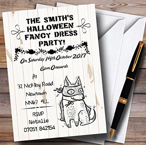 Convites de festa de Halloween personalizados assustadores