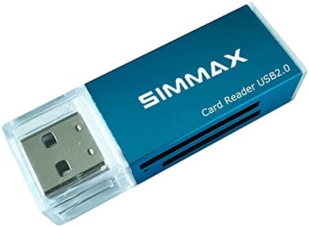 Leitor de cartão SD SD Simmax, leitor de cartão de memória 4 em 1 USB C para SDXC, SDHC, SD, MMC, RS-MMC, Micro SDXC,