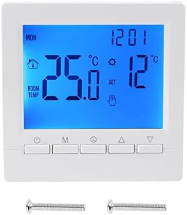 Termostato de caldeira a gás LCD Yasez 3A Controlador de temperatura de aquecimento da sala programável semanal 86x86mm