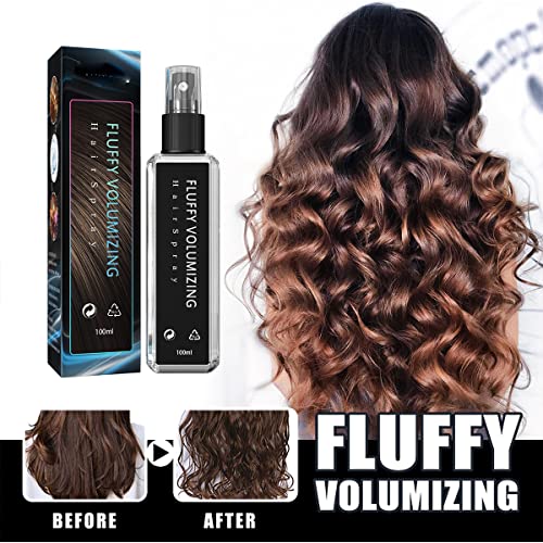 ANRUI 2PC Spray de cabelo volumizante e macio, spray de espessante de cabelo Glee, volumização instantânea com penteado não oleoso