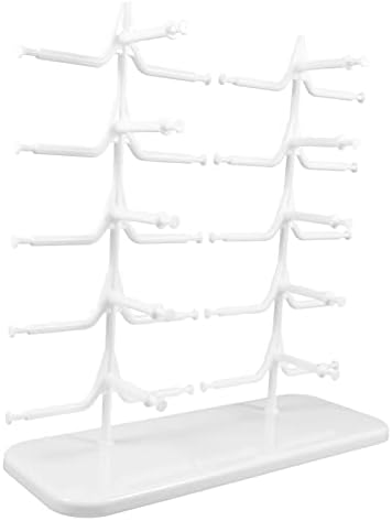 Alipis 5pcs Riser Eyeeglasses de óculos de vários níveis para manter a exibição de plástico para casa destacável para armazenamento de acrílico, mostrando o suporte do suporte para desktop -Stand Stand Stand Stand com quadro
