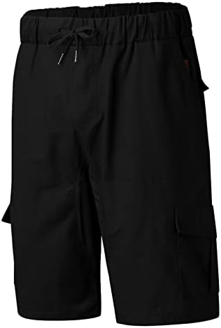 Shorts de carga do ZDDO Mens, 2022 New Summer Men's Drawstring Stretch Casual Athletic Workout Shorts com bolsos