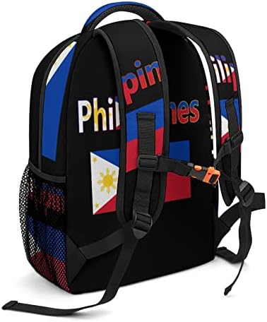Bandeira das Filipinas viagens Mochilas Moda Bolsa de ombro de moda leve Mochila de vários bolsos para estudos escolares