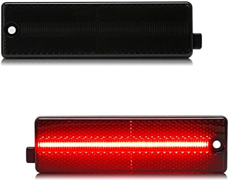 Shinefit LED traseiro marcador lateral do pára-choques compatível com Camaro 1993-2002, substitua OEM Red Sidemarkers 16517259