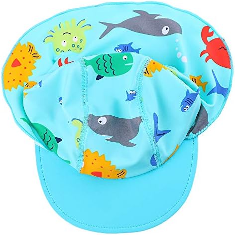 Huaaniue bebe bebê de proteção solar chapéu upf 50 + chapéu de natação
