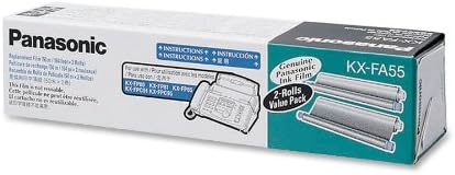 Pacote de valor de atribuição de 2-roll Panasonic KX-FA55 para KX-FP80, 81, 85, 86, 150, 151, 152, 155, KX-FPC91, 95, 96, 161, 165, KX-FPG175, 176, 371 e 372