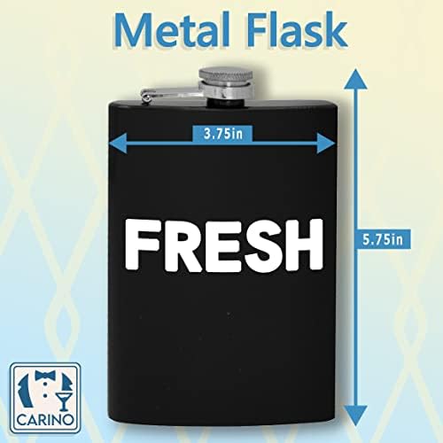 DIRAÇÃO DUSTIN - 8oz Black Hip Alcool Flask FCA #FCAG336057