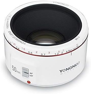 Yongnuo yn50mm f1.8 ii grande lente de foco de foco de abertura grande lente pequena com efeito super bokeh para cânone eos