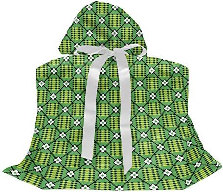 Bolsa de presente de tecido de Gana lunarável, demonstração geométrica contínua de motivos tradicionais étnicos, presente saco para