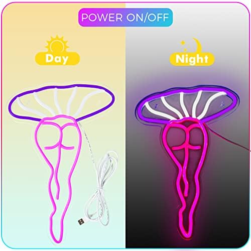 Lady Mushroom Neon Luz Led Luzes Noturnas Usb Conectado sinal de néon Sinal para homem caver