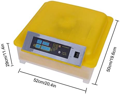 Zapion 48 Incubadora de ovo automática digital, forneça controle de temperatura de ovo totalmente ovo para galinhas patos pássaros