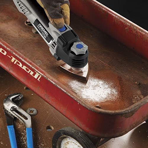 Dremel MM50-01 Kit de ferramentas de bricolage oscilante multi-max com alteração de acessório sem ferramentas- 5 amp- multi-ferramenta com 30 acessórios- Cabeça compacta e corpo angular- Drywall, unhas, Remover rejunte e landing