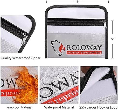 Roloway Fireproof Document Bags