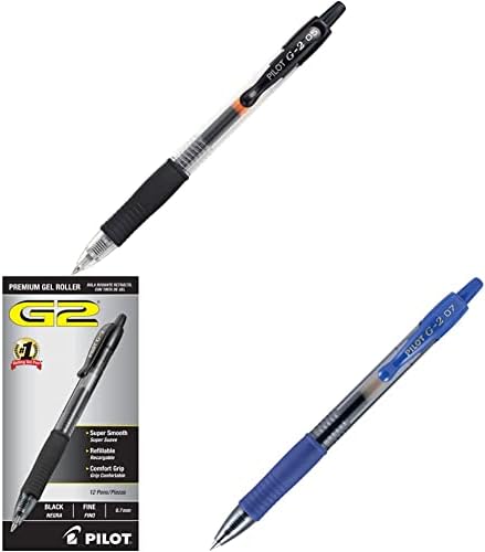 PILOT G2 Premium & Pilot G2 Premium recarregável e retrátil Rolling Ball Gel Canets & Pilot G2 Recarregável e recarga de canetas