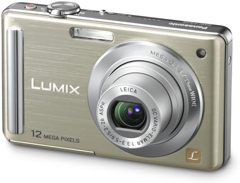 Câmera digital Panasonic Lumix DMC-FS25 12MP com zoom estabilizado de imagem óptica mega mega 5x e LCD de 3 polegadas