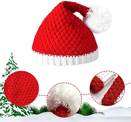Chapéus de Natal Deluxe Veludo e pelúcia Cha transa do Papai Noel Favores de férias e suprimentos de festas para crianças e