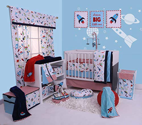 Bacati Space Multicolor Nursery/Kids Room Storage