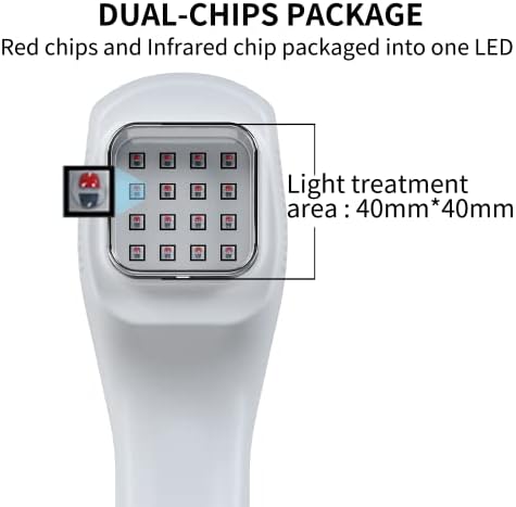 Dispositivo de terapia com luz de animais de estimação da zobosina, luz vermelha de comprimento de onda dupla e luz de