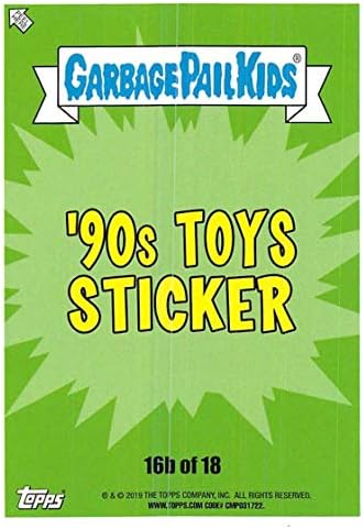 2019 Topps Garbage Bail Kids Nós odiamos os anos 90 Toys adesivos B Puke Green 16 Beanie Barbie Peelable Collectible Trading Sticker