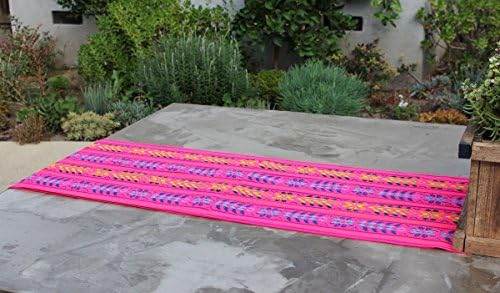 Del Mex Woven Rebozo Style Mexican Table Runner Scarf