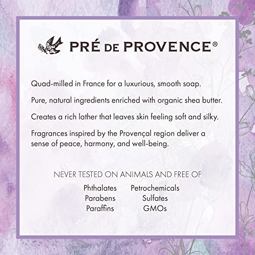 Barra de sabão artesanal pré -Provence, enriquecida com manteiga de karité orgânica, cuidados com a pele francesa natural,