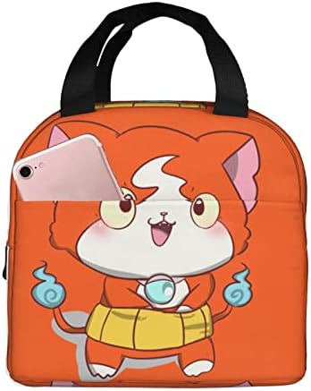 Korrbo Cute Anime Foxes Saco de lanchonete isolada reutilizável lancheira portátil recipiente para meninos trabalho de escritório Mantenha comida fresca ao ar livre praia de piquenique