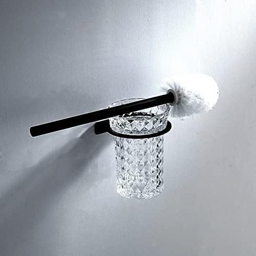 Escovas de vaso sanitário escova de vaso sanitário e suporte do vaso sanitário suporte de escova preto pincel de banheiro