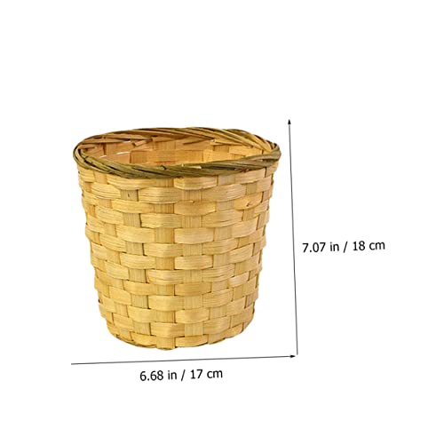 Lata de cesta de cesta de armazenamento de zerodeko com cestas de tecido de tampa com cesta de vime com tampa com cesta de
