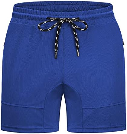 Flyfirefly Men's Gym Shorts de ginástica executando treinamento montado calças curtas para homens para homens