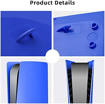 Conjunto de capa de acessórios do Nexigo PS5, placa facial do controlador PS5 e cobertura de casca de proteção para PlayStation 5 Digital Edition, tampa de proteção à prova de poeira anti-arranhão para o console Sony PS5
