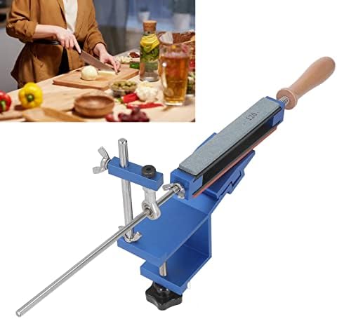 Kit de apontador de facas, Profissional de 360 ​​° de rotação fixa de cozinha de cozinha de cozinha faca com 6 whetstones, sistema