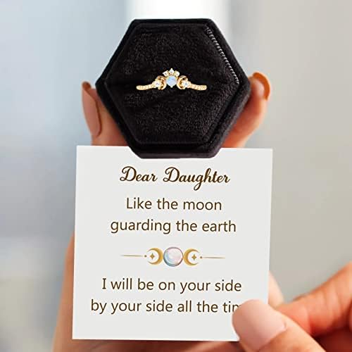 2023 Novo cartão de anel de pedras preciosas duplas Micro pavimentos de zircão de zircão de jóias de noivado Mãe Mãe Filha NOT ANEL