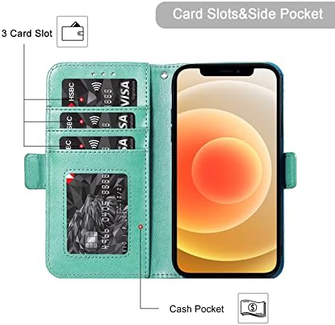 Caixa da carteira do iPhone 11 do Amnirk, capa de carteira premium, [pulseira] [3 slots] Pockets para iPhone 11