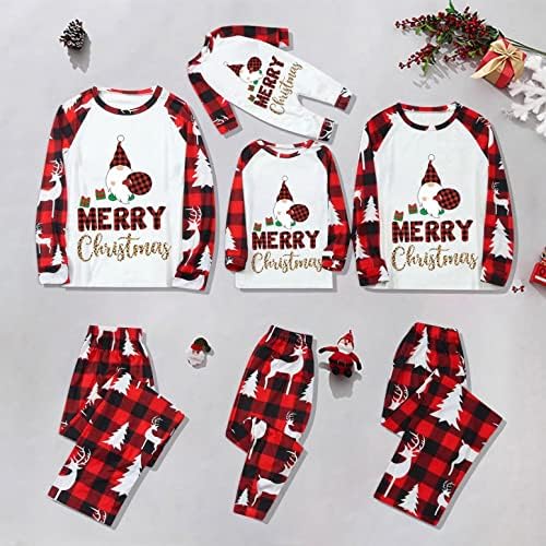 XBKPLO Christmas Sleepwear para família, Family Pijamas Sleepwear Christmas Roupfits Great Gifts For Coupais Parent-Chil