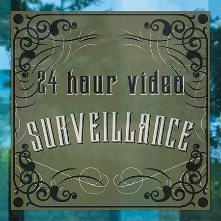CGSIGNLAB | vigilância por vídeo 24 horas -Victorian gótico Janela clara do lado | 16 x16