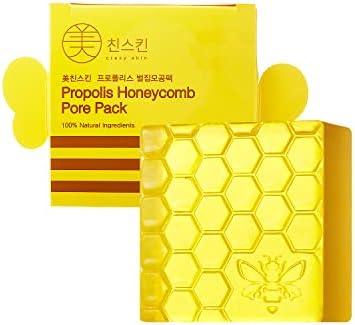 Pacote de poros de favo de mel com pele louca - ingredientes naturais, barra de limpeza profunda facial, controle