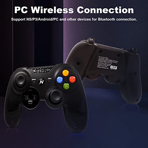 Controlador de jogos sem fio, controlador de jogo de gamepad de vibração dupla para PS3, PC, Android, laptop, Switch