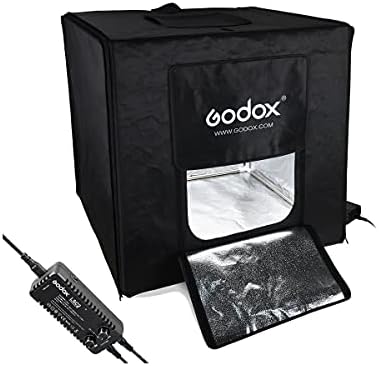 Godox Mini LED Photography Studio Shooting Tent 80x80x80cm LSD80 2pcs Lâmpada LED Band Power 40w 10000 ~ 11000 lúmen com bolsa