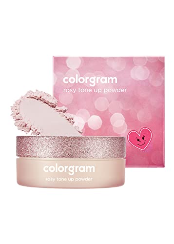 ColorGram Multi Cube Palette 5 Cores - 02 Cubo romântico + pacote de pó de tons rosados