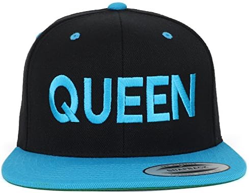 Trendy Apparel Shop King e Queen Borded Bill Bill Ball Cap