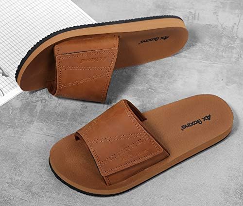Arrigo Bello Mens Sandálias deslizam em sandálias ajustáveis ​​confortáveis ​​slides atléticos anti-deslizamento para externo interno