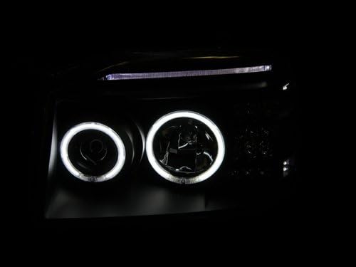 ANZOUSA 111172 Farol do projetor preto para Nissan Pathfinder/Frontier -