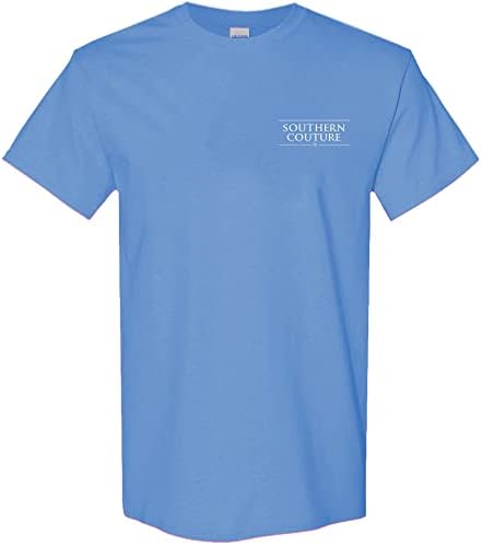 Southern Couture Oh bóia camiseta náutica da Carolina Blue Cotton