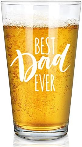 Pai Presentes - Melhor pai de todos os tempos de cerveja, papai pint glass 15oz - presente de aniversário ou presente do