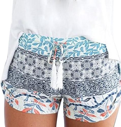 Shorts para mulheres vestidos de verão praia de praia bermuda shorts soltos fitstring fitness shorts com bolsos