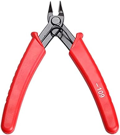 Durável 1pc de 5 polegadas Crimping Elétrico Cutter Ferramenta de mão Red Handdle Red Fios elétricos Corte de fio Reparação de cisalhamento
