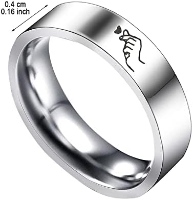 2023 Novo anel de aço de titânio simples de titânio desenho animado feminino anel de jóias fofas anéis de animais